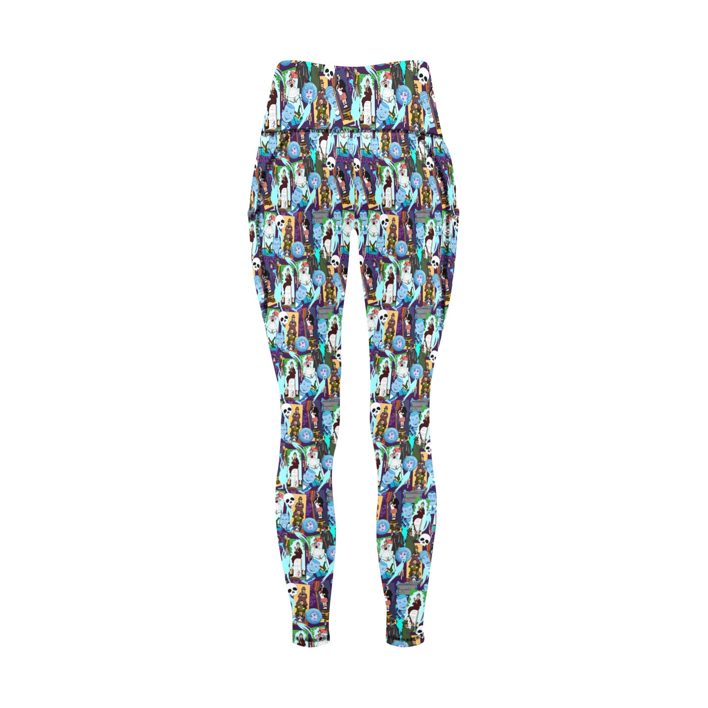 Haunted Mansion Favorites Women's Athletic Leggings With Pockets
