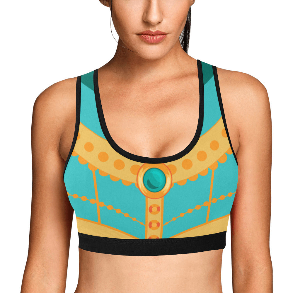 Disney Aladdin Jasmine Women's Sports Bra