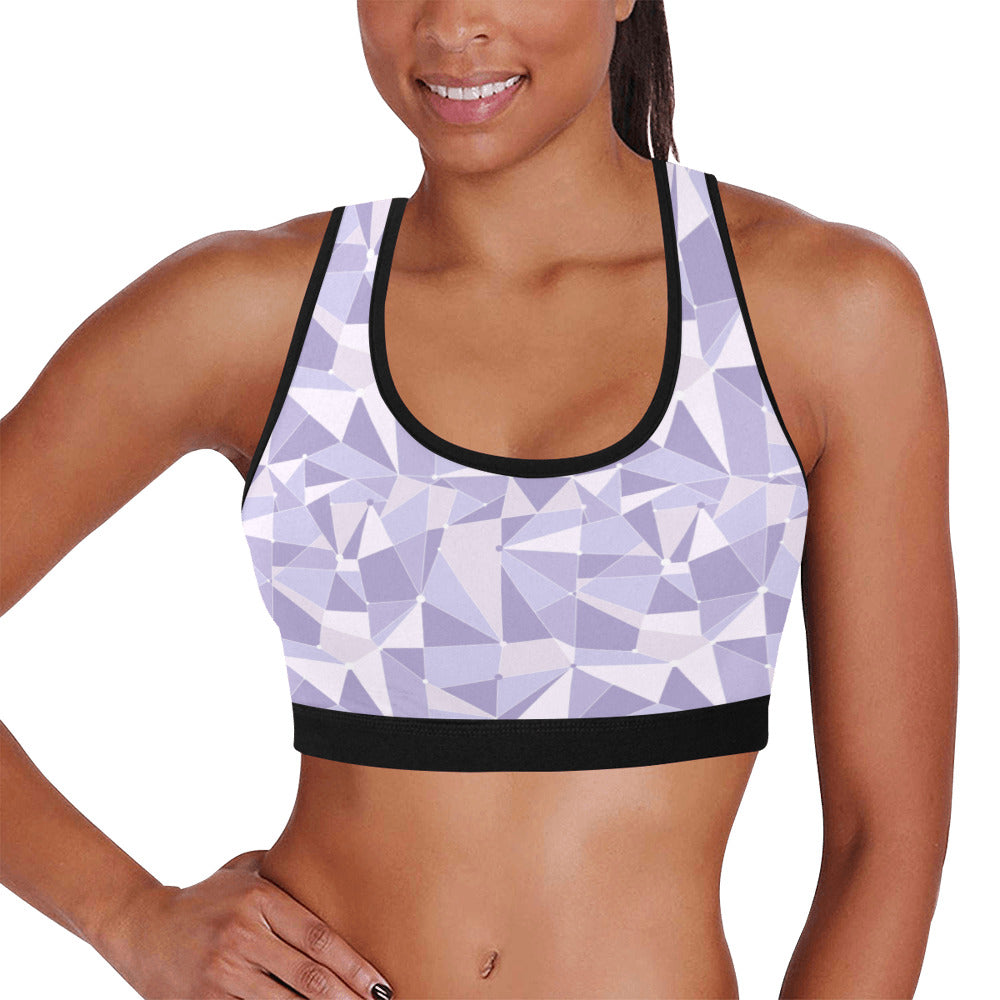 Purple Wall Women's Athletic Sports Bra