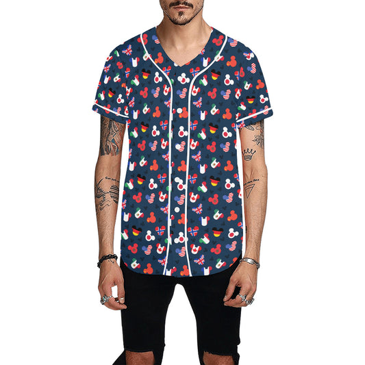 Disney World Epcot Around The World Baseball Jersey