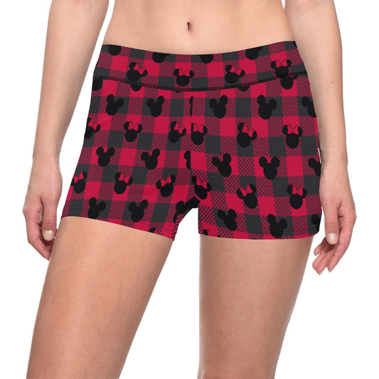 Buffalo Plaid Women's Short Leggings