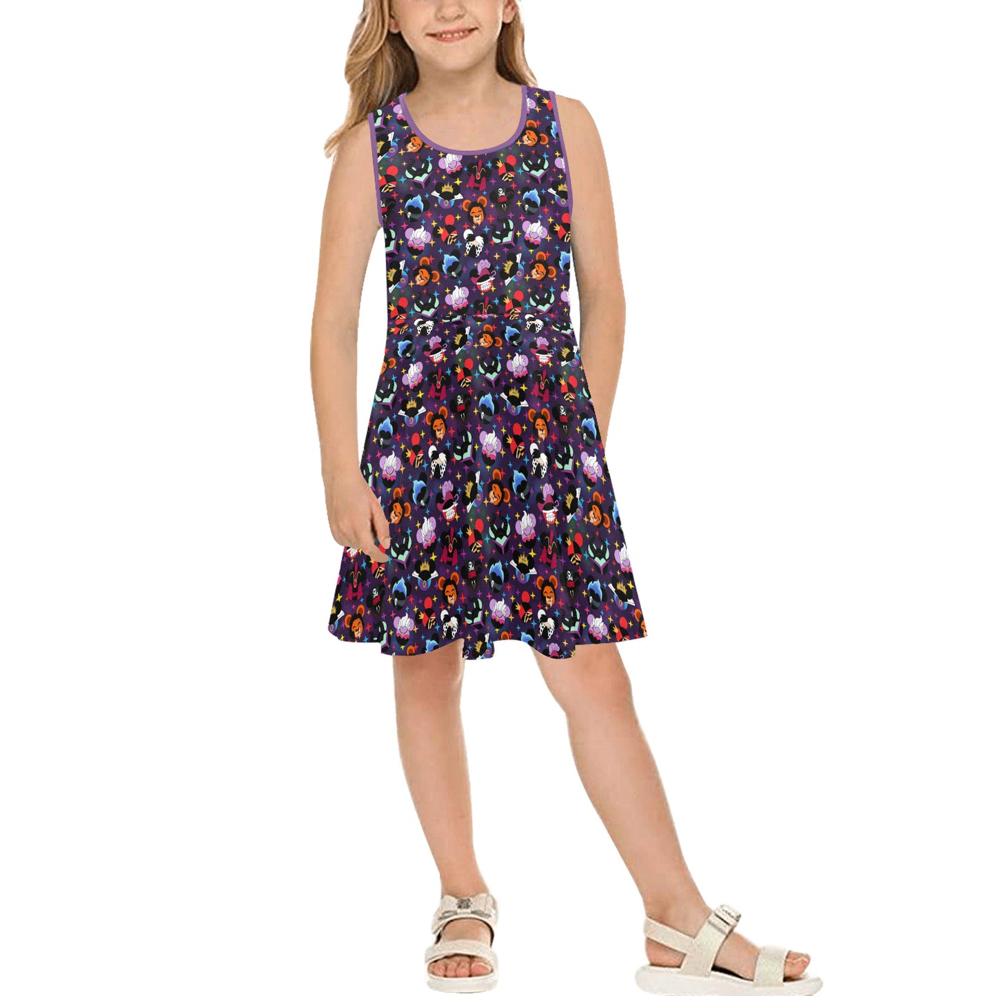 Villains Girls' Sleeveless Sundress