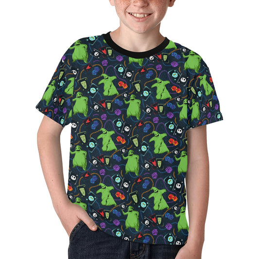 Disney Nightmare Before Christmas Oogie Cards And Dice Kids' T-shirt
