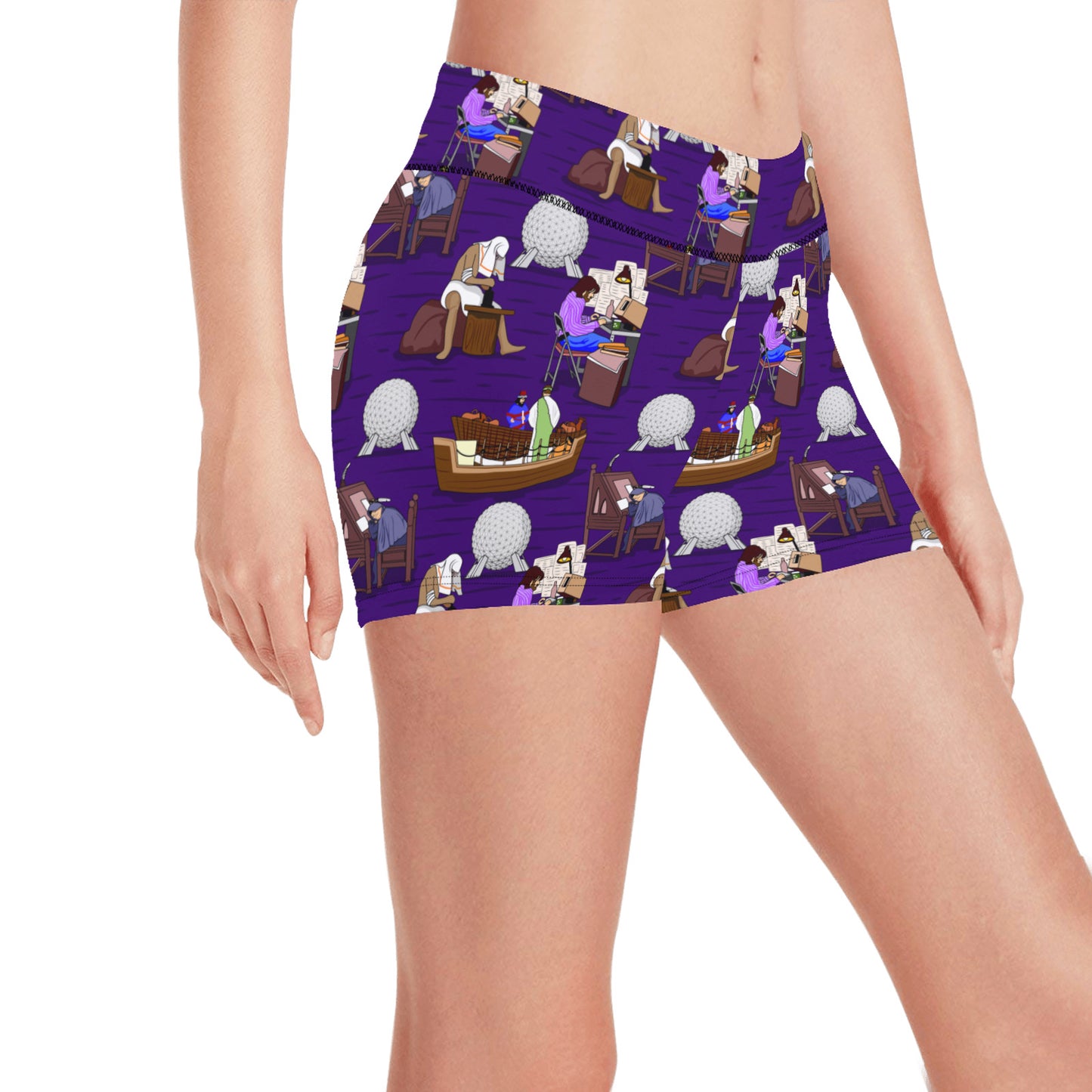 Spaceship Earth Women's Short Leggings