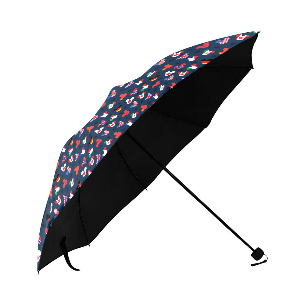 Mickey Flags Anti-UV Foldable Umbrella