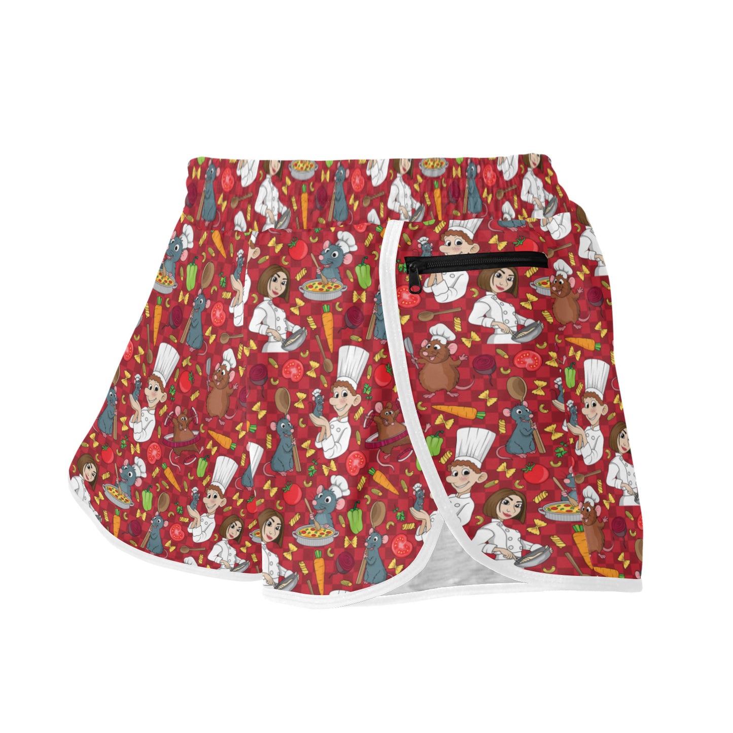 Ratatouille Women's Athletic Sports Shorts