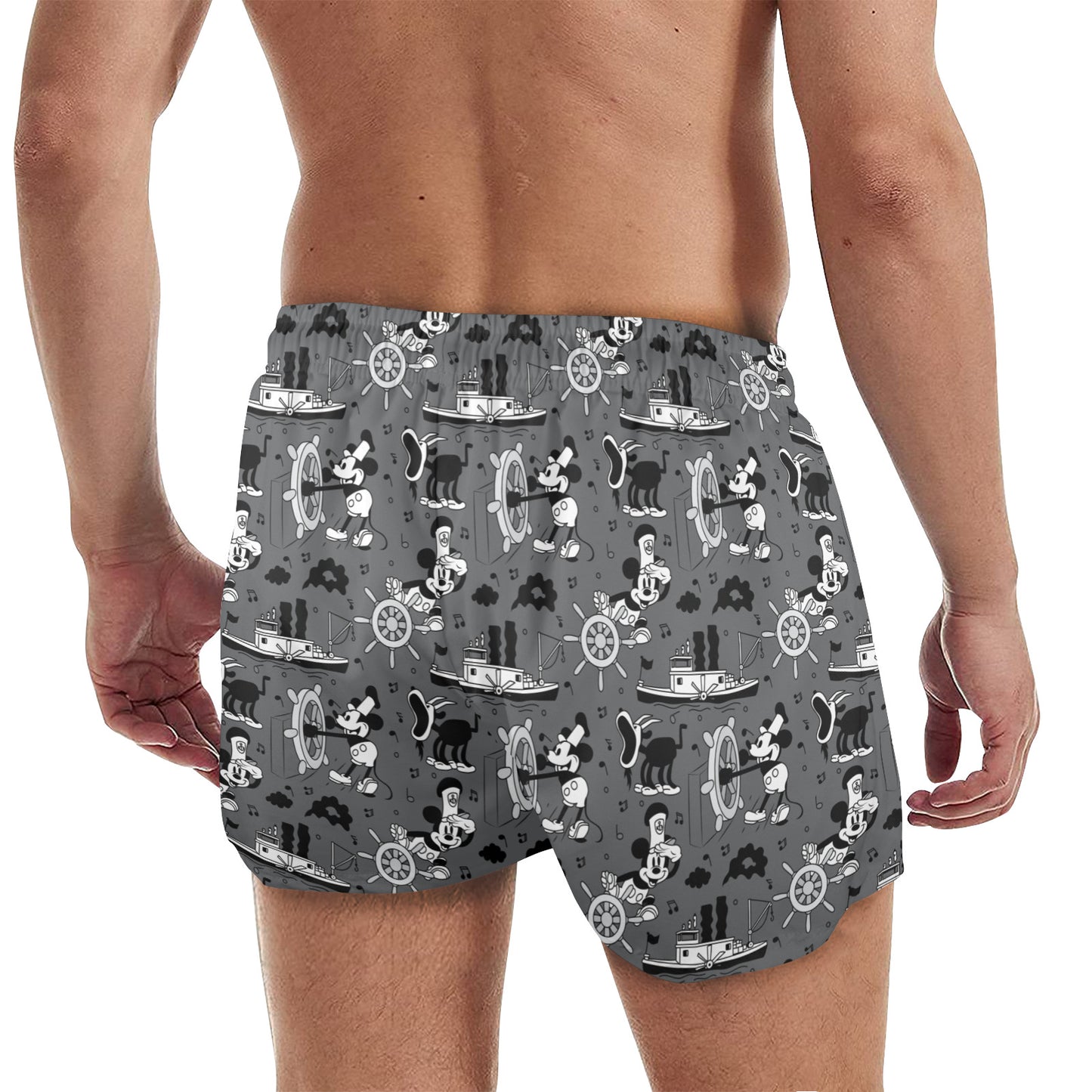 Steamboat Mickey Men's Quick Dry Athletic Shorts