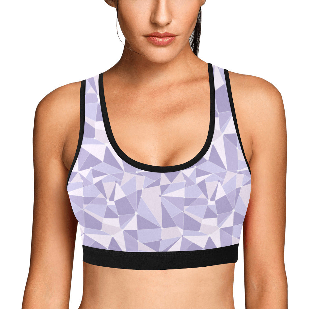 Purple Wall Women's Athletic Sports Bra