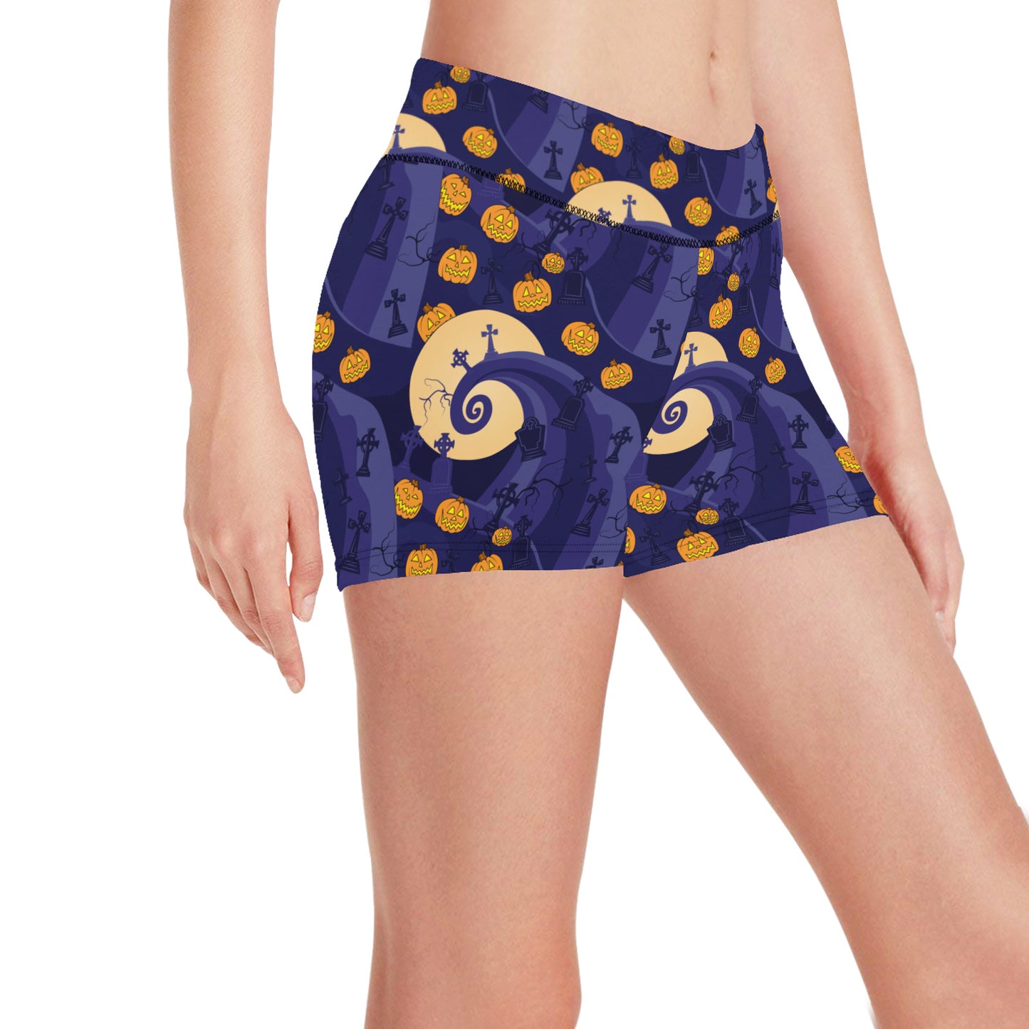 Disney Nightmare Before Christmas Jack's Hill Women's Short Leggings