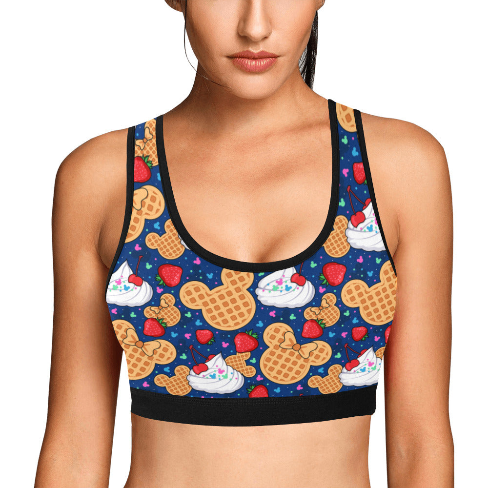 Waffles Women's Sports Bra