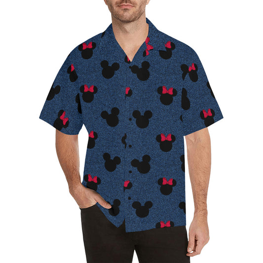 Denim Mice Hawaiian Shirt