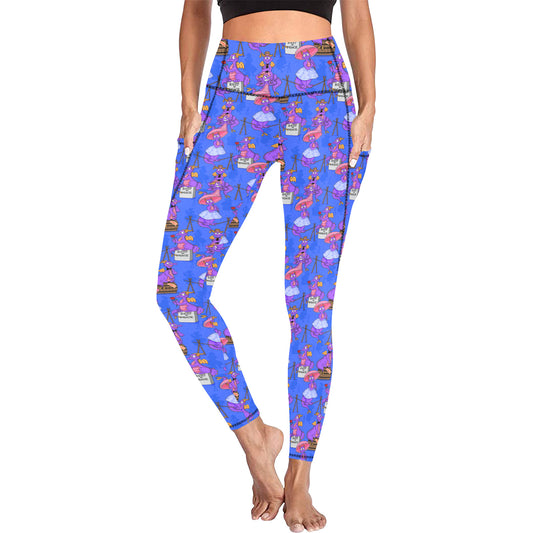 Haunted Mansion Figment Women's Athletic Leggings Wth Pockets