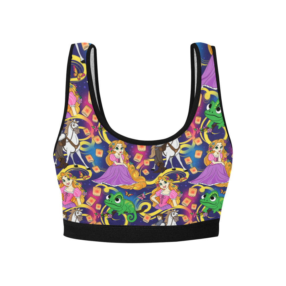 Disney Tangled Rapunzel At Last I See The Light Women's Sports Bra