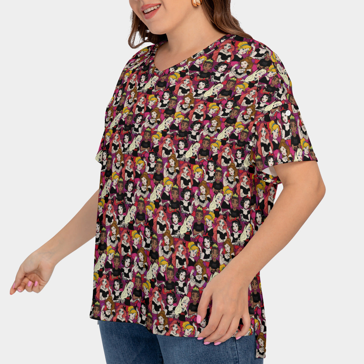 Bad Girls Women's Plus Size Short Sleeve T-shirt With Sleeve Loops