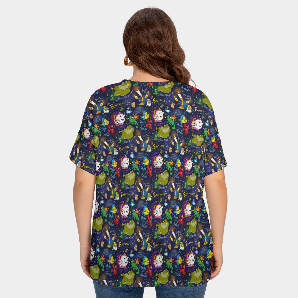 Sidekicks Women's Plus Size Short Sleeve T-shirt With Sleeve Loops