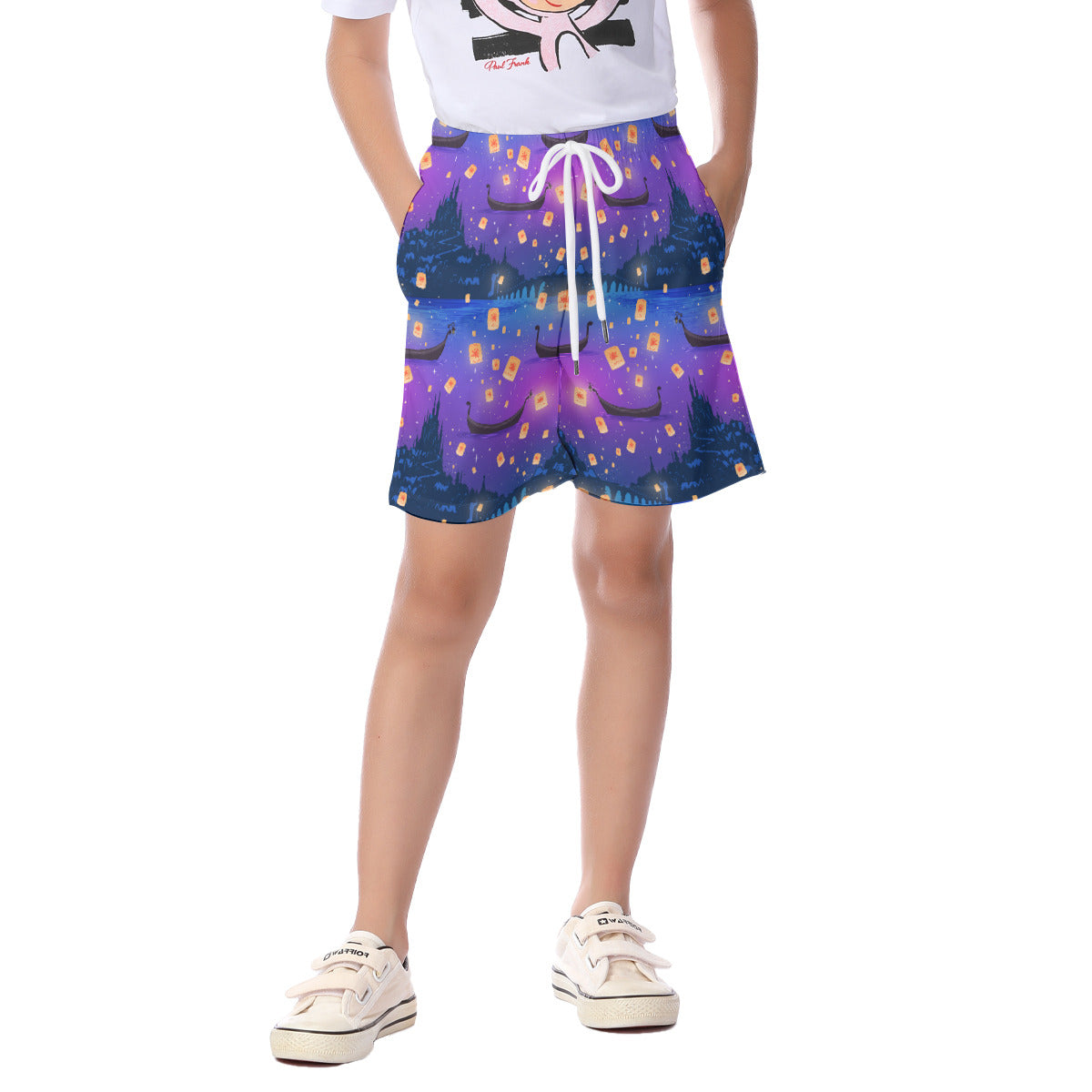 Disney Tangled Rapunzel Floating Lanterns Boy's Swimsuit