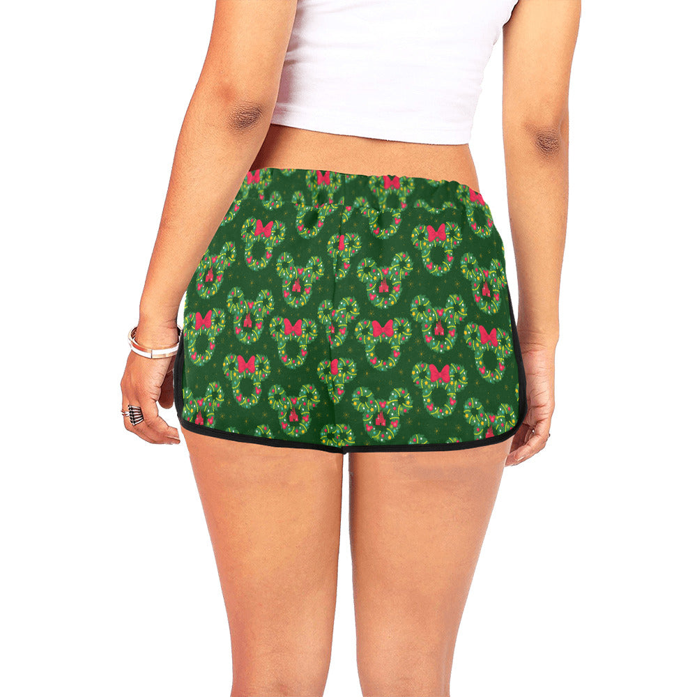 Christmas Wreaths Women's Relaxed Shorts