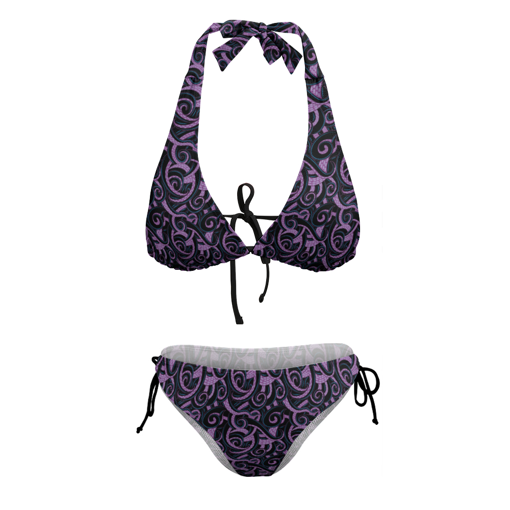 Ursula Tentacles Plus Size Women's Two Piece Bikini