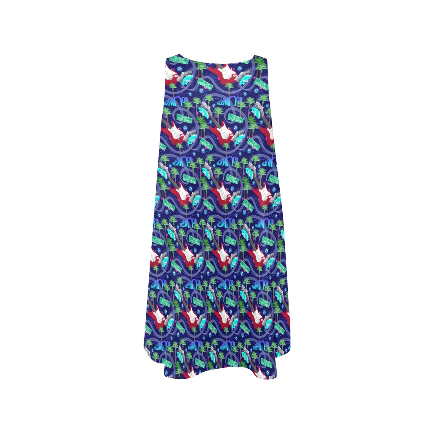 Rocking Coaster Sleeveless A-Line Pocket Dress