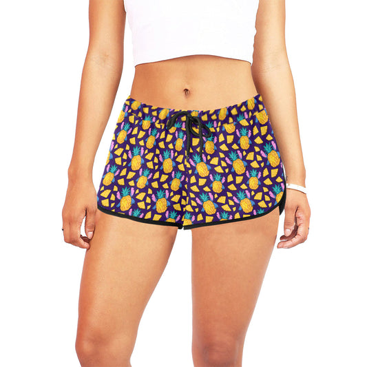 Disney Lilo And Stich Pineapple 626 Women's Relaxed Shorts