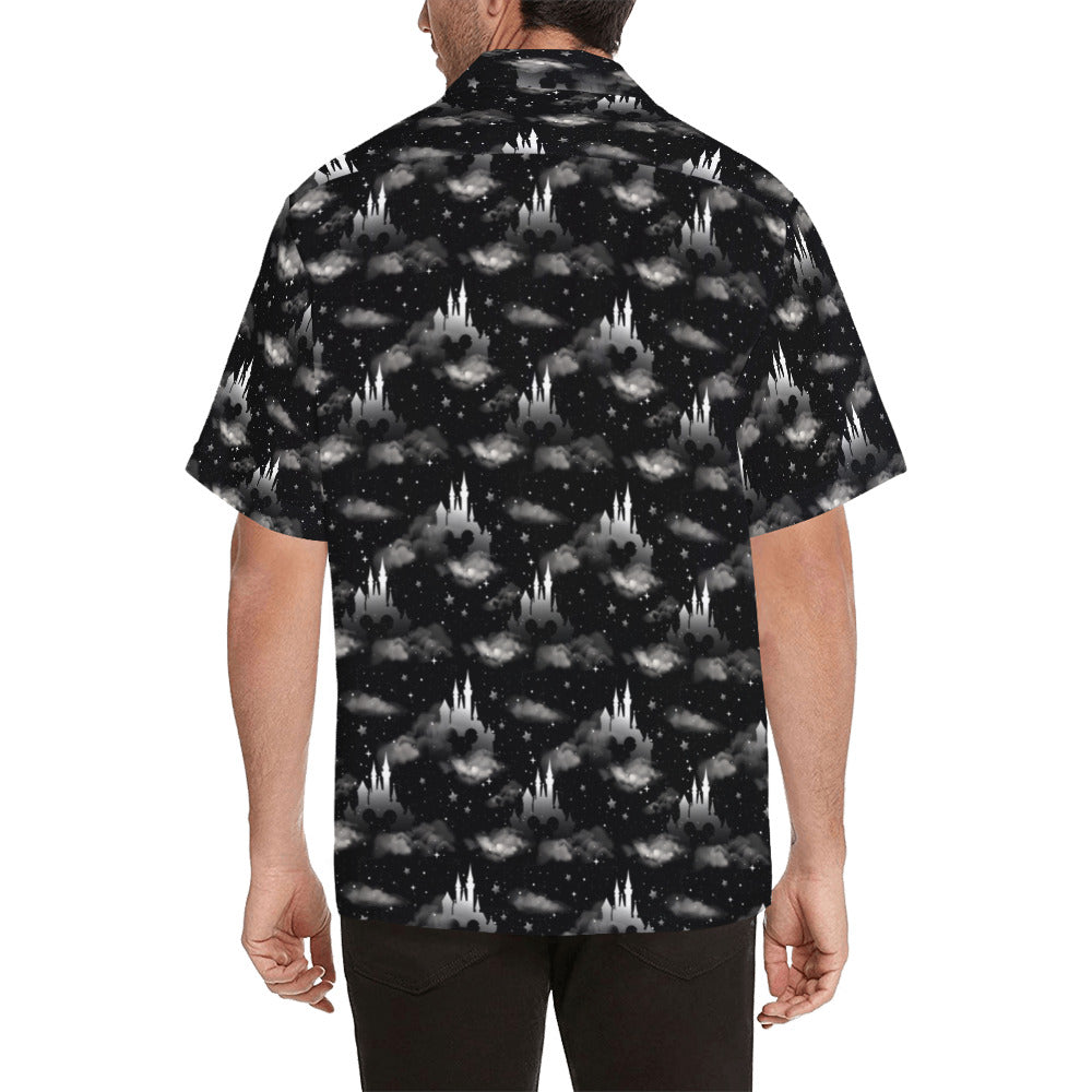 Black And White Castles Hawaiian Shirt