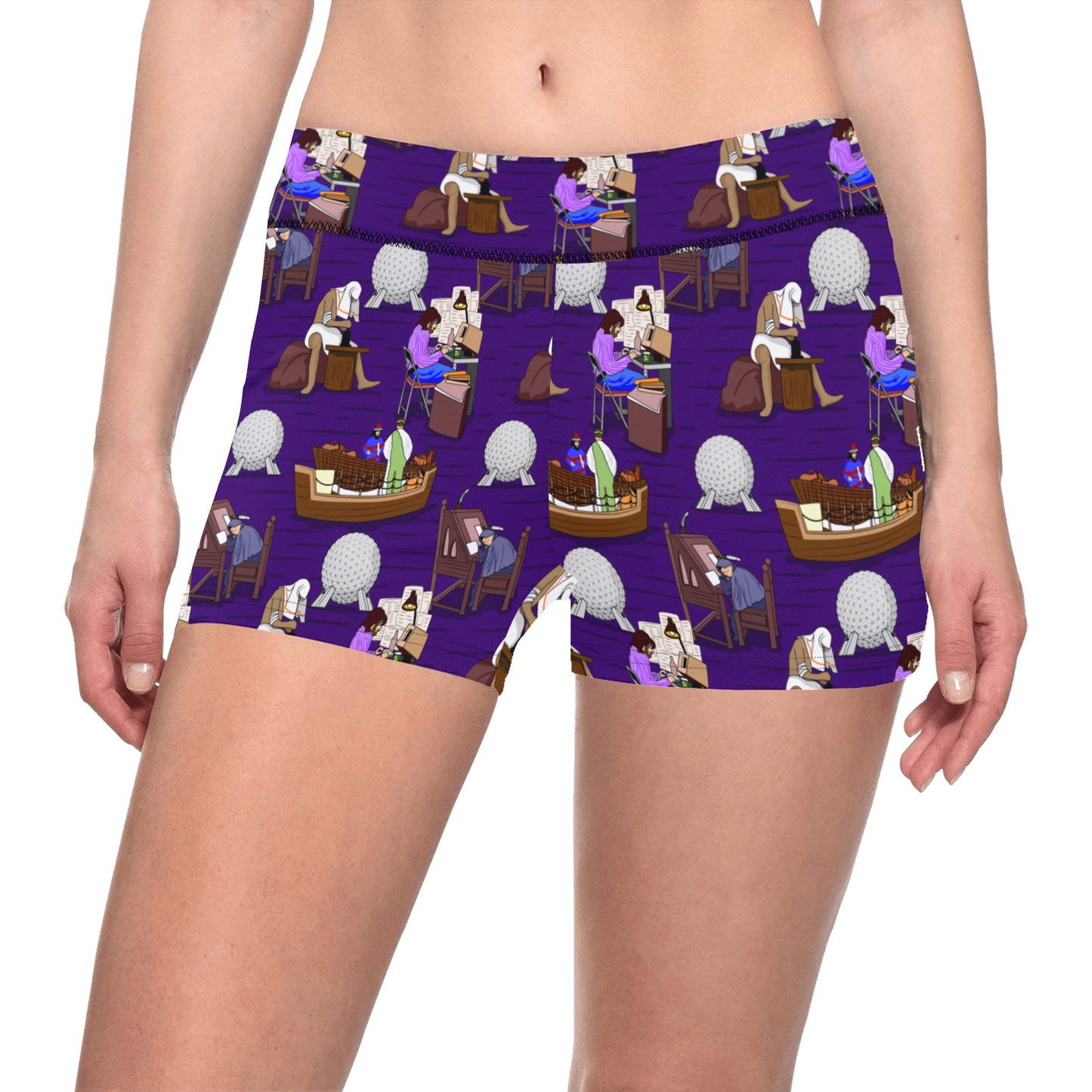 Spaceship Earth Women's Short Leggings