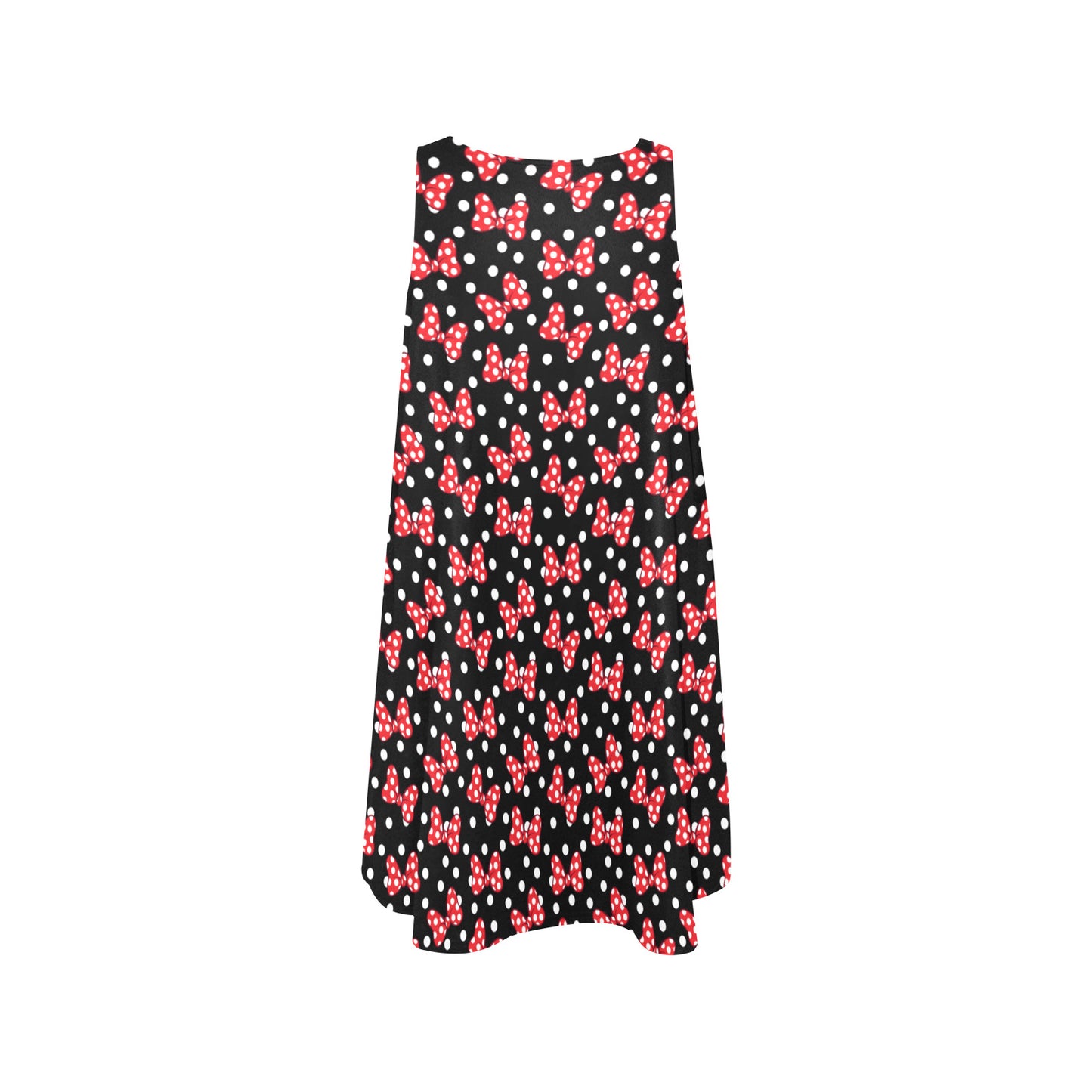 Polka Dots Sleeveless A-Line Pocket Dress