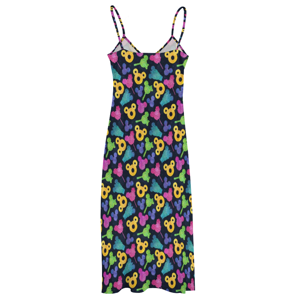 Glitter Park Snacks Women's Summer Slip Long Dress