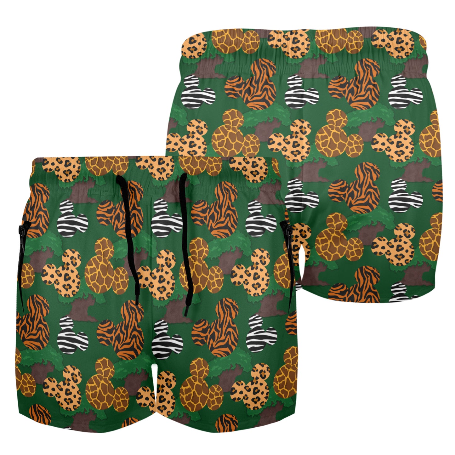 Animal Prints Men's Quick Dry Athletic Shorts