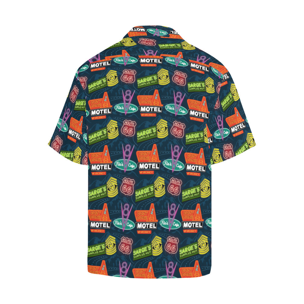 Disney Cars Neon Signs Hawaiian Shirt