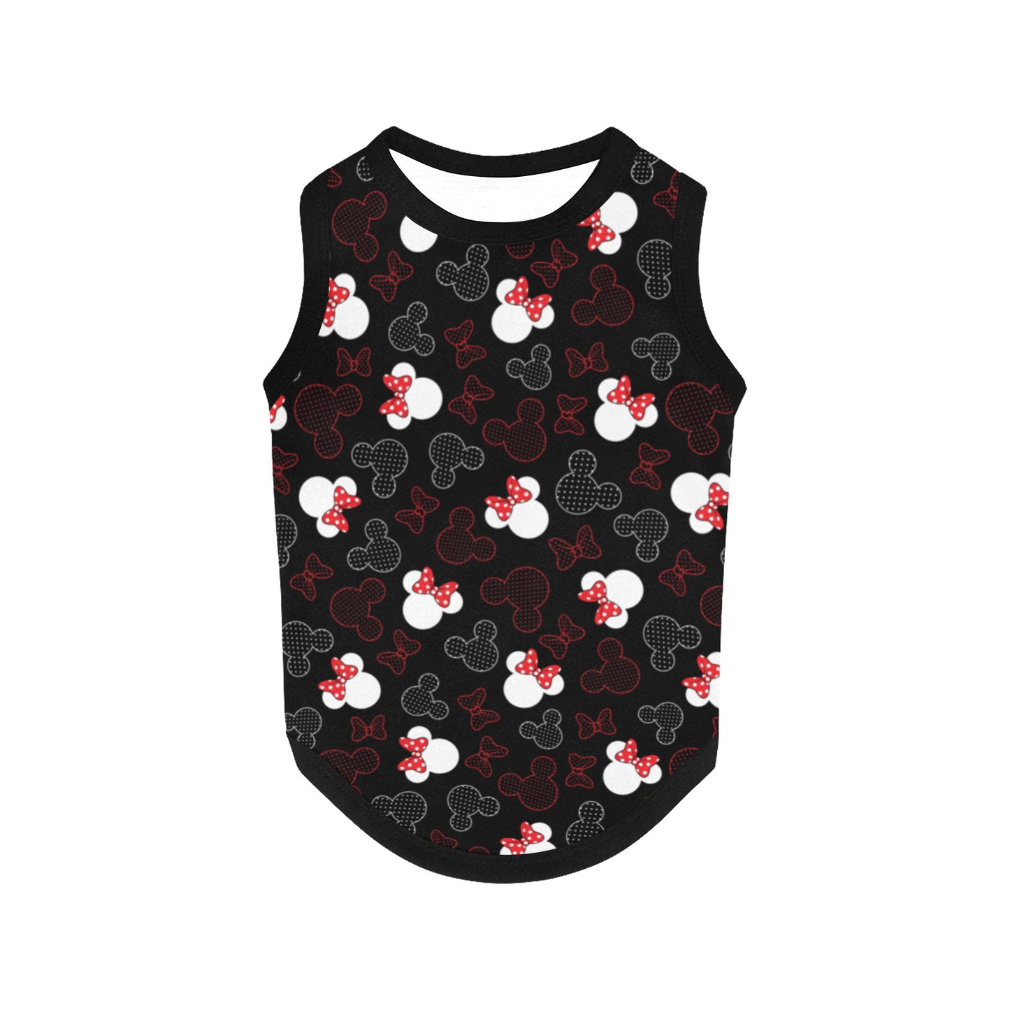 Mickey And Minnie Dots Pet Tank Top