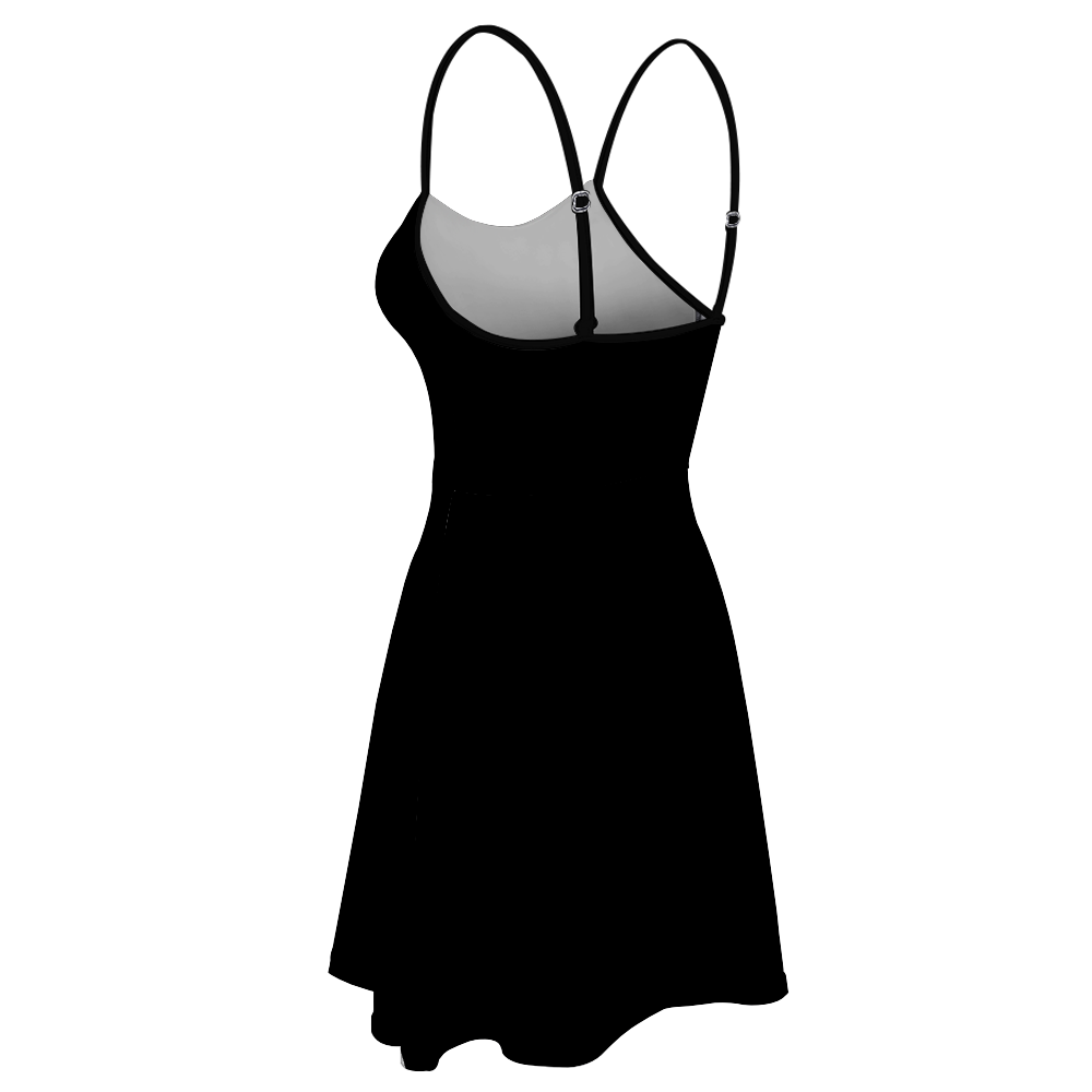 Black Women's Sling Short Dress