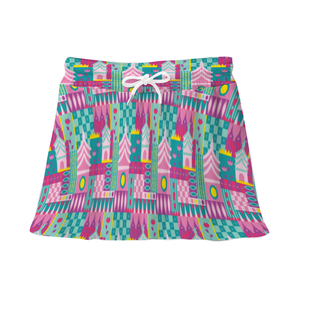 Small World Athletic Skirt With Built In Shorts