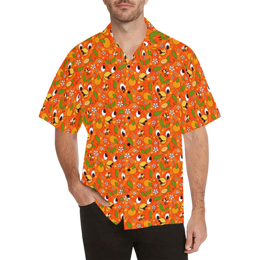 Orange Bird Hawaiian Shirt