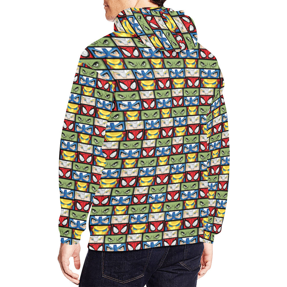 Super Heroes Eyes Hoodie for Men