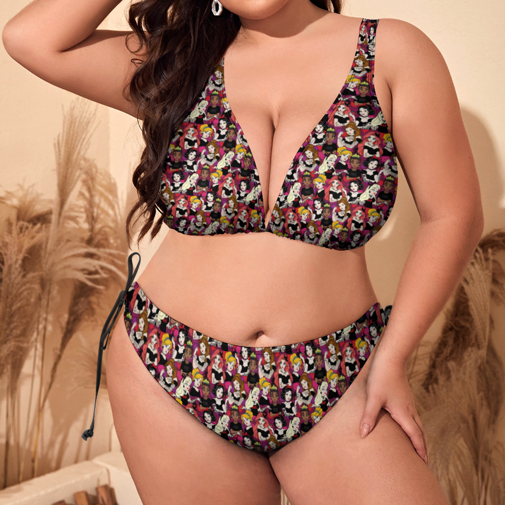 Bad Girls Plus Size Women's Two Piece Bikini