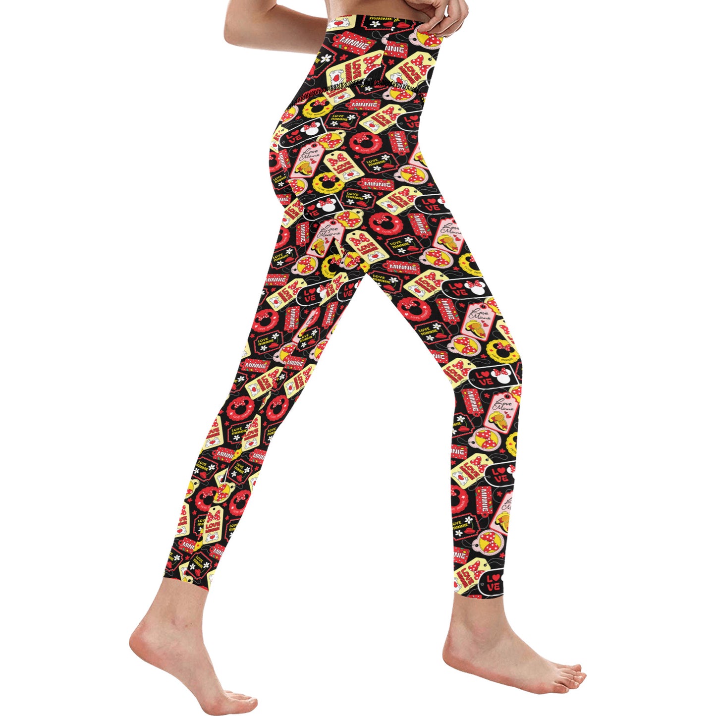 Minnie Tags Women's Athletic Leggings