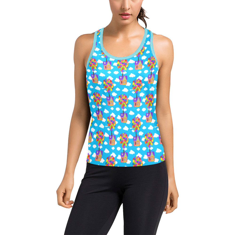 Floating House Women's Racerback Tank Top