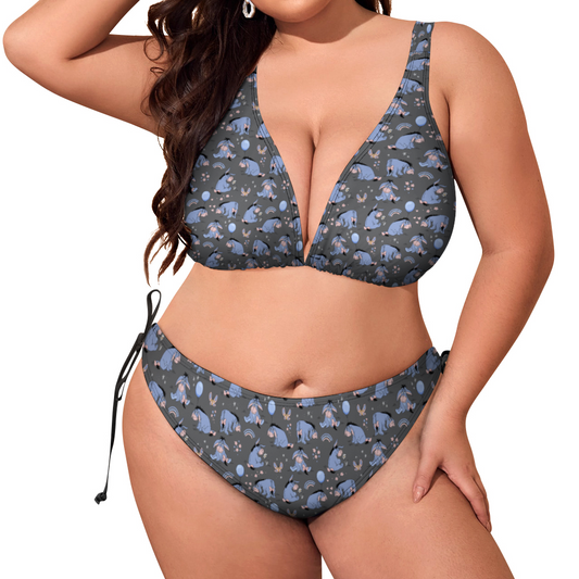 Thanks For Noticing Me Plus Size Women's Two Piece Bikini