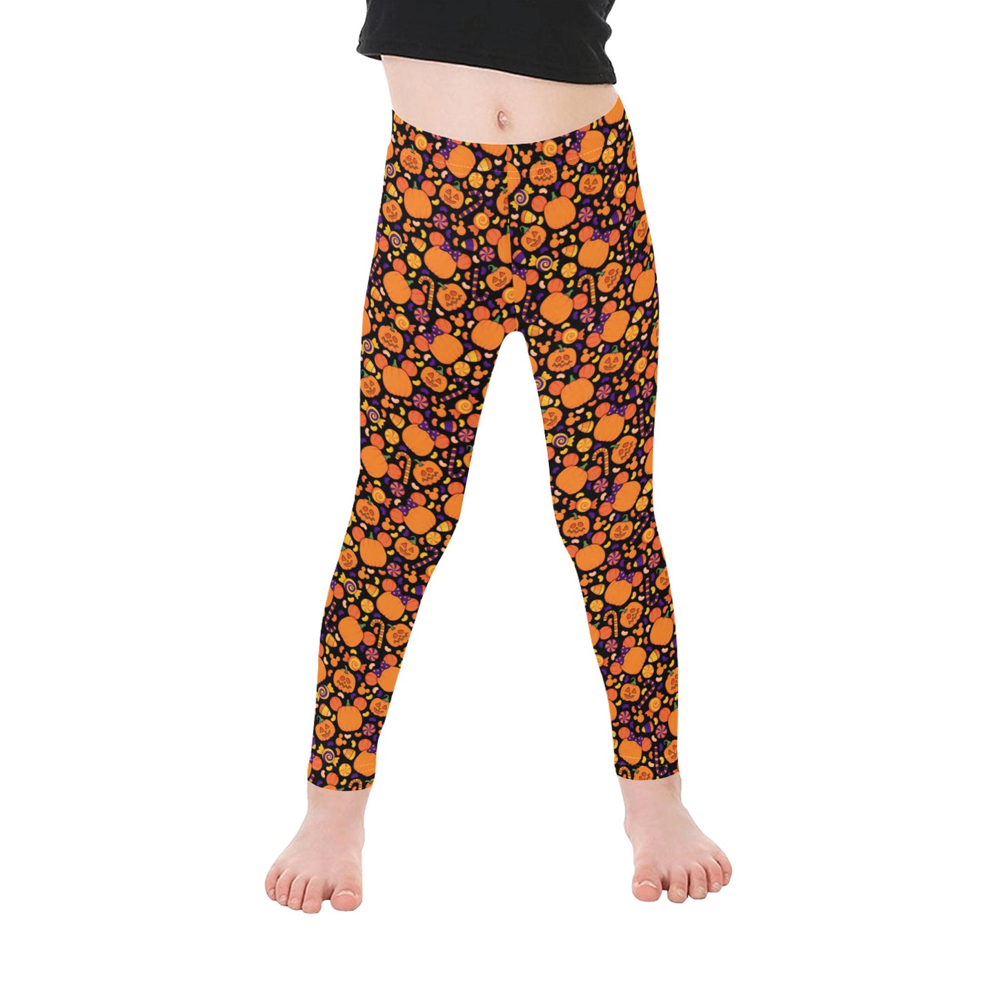 Pumpkins And Candy Kid's Ankle Length Leggings