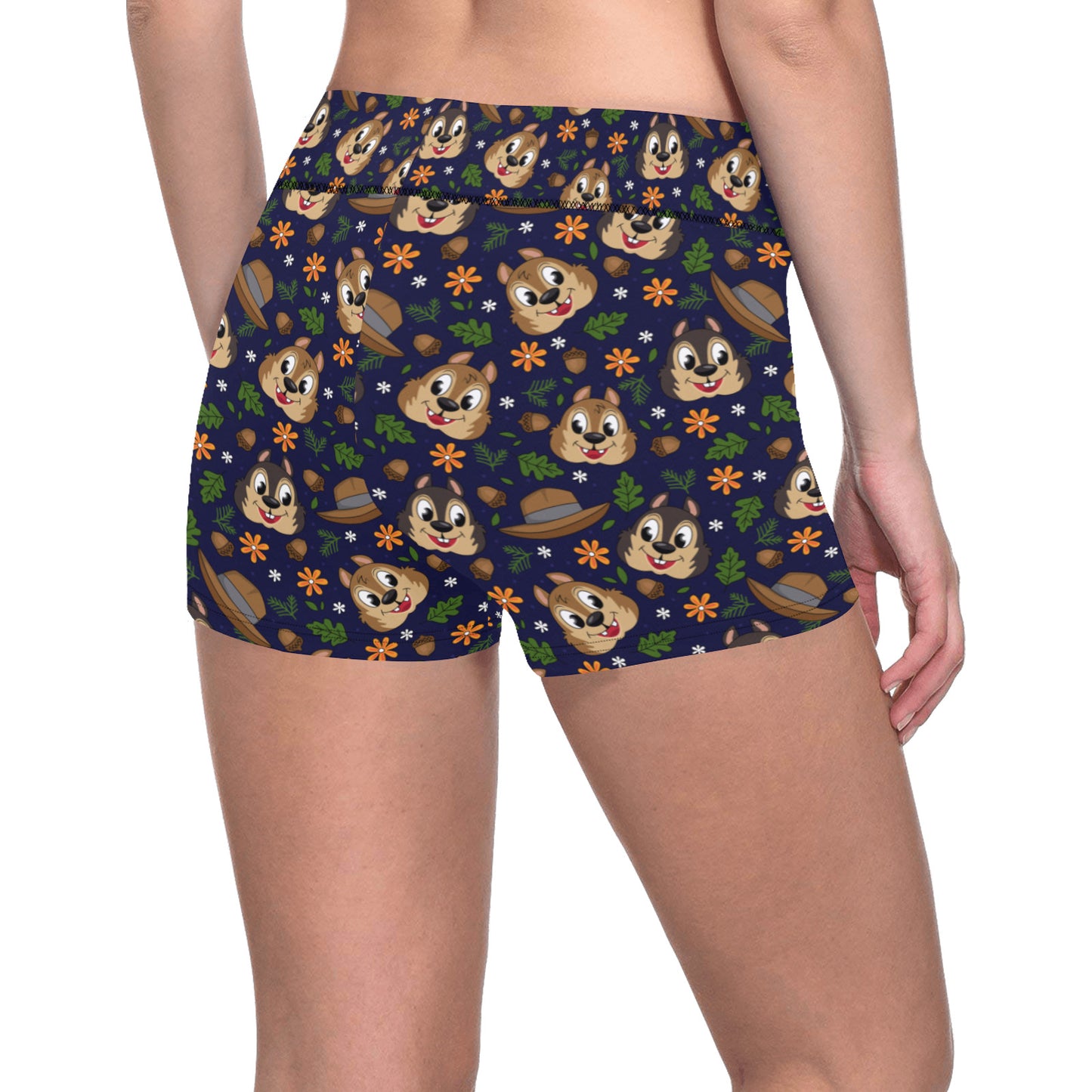 Disney Chip And Dale Chipmunks Women's Short Leggings