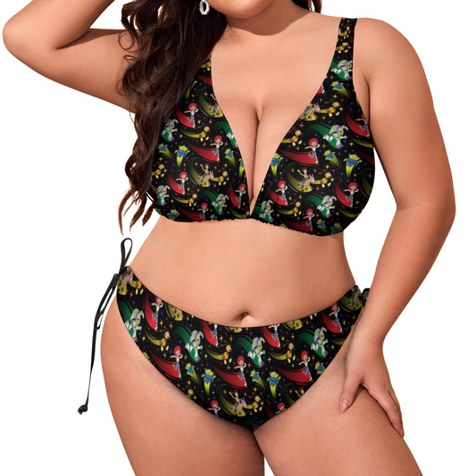 Disney Toy Story Roundup Friends Plus Size Women's Two Piece Bikini