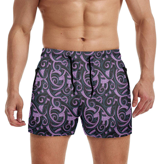 Ursula Tentacles Men's Quick Dry Athletic Shorts