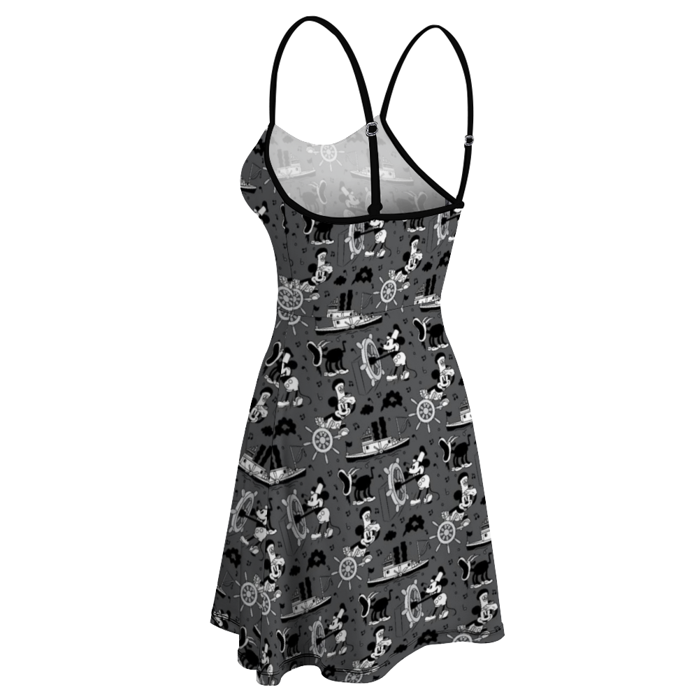 Steamboat Mickey Women's Sling Short Dress