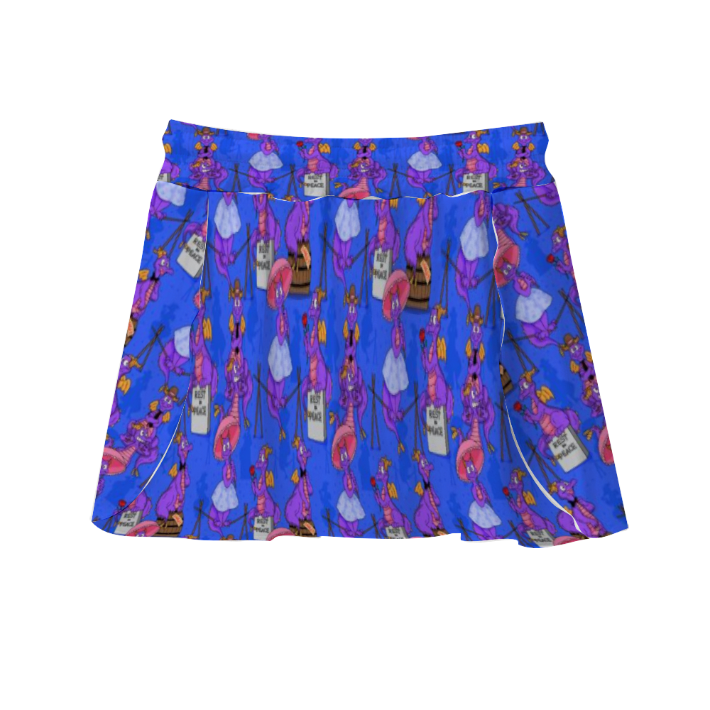 Haunted Mansion Figment Athletic Skirt With Built In Shorts