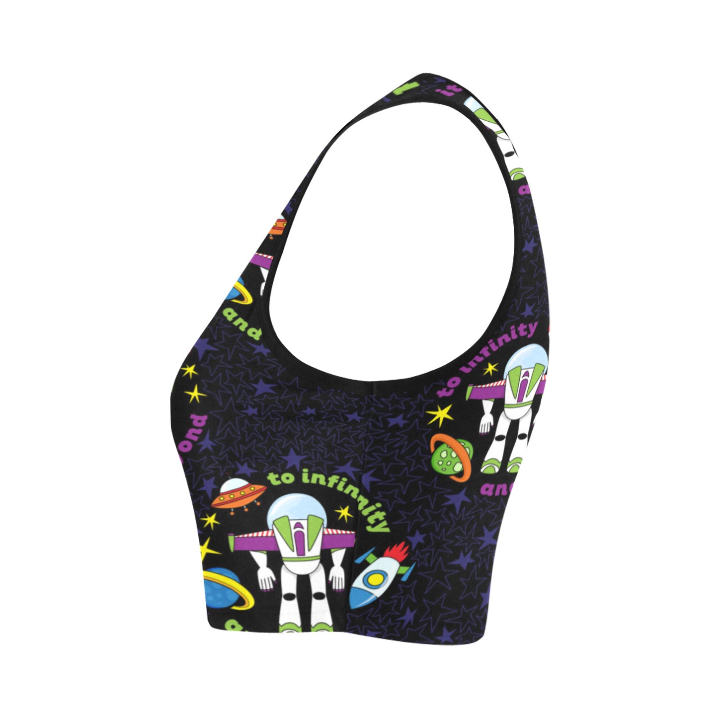 To Infinity And Beyond Women's Athletic Crop Top