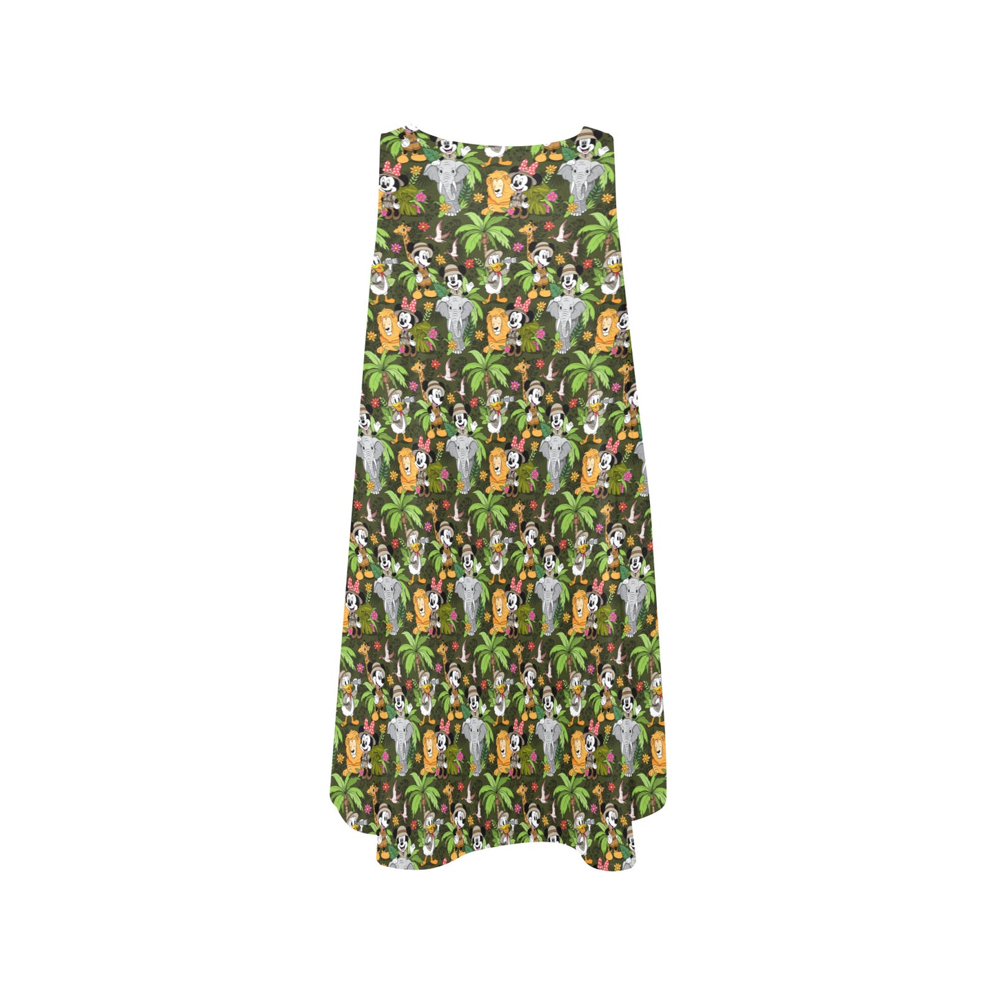 Safari Sleeveless A-Line Pocket Dress
