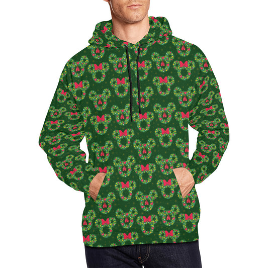 Christmas Wreaths Hoodie for Men