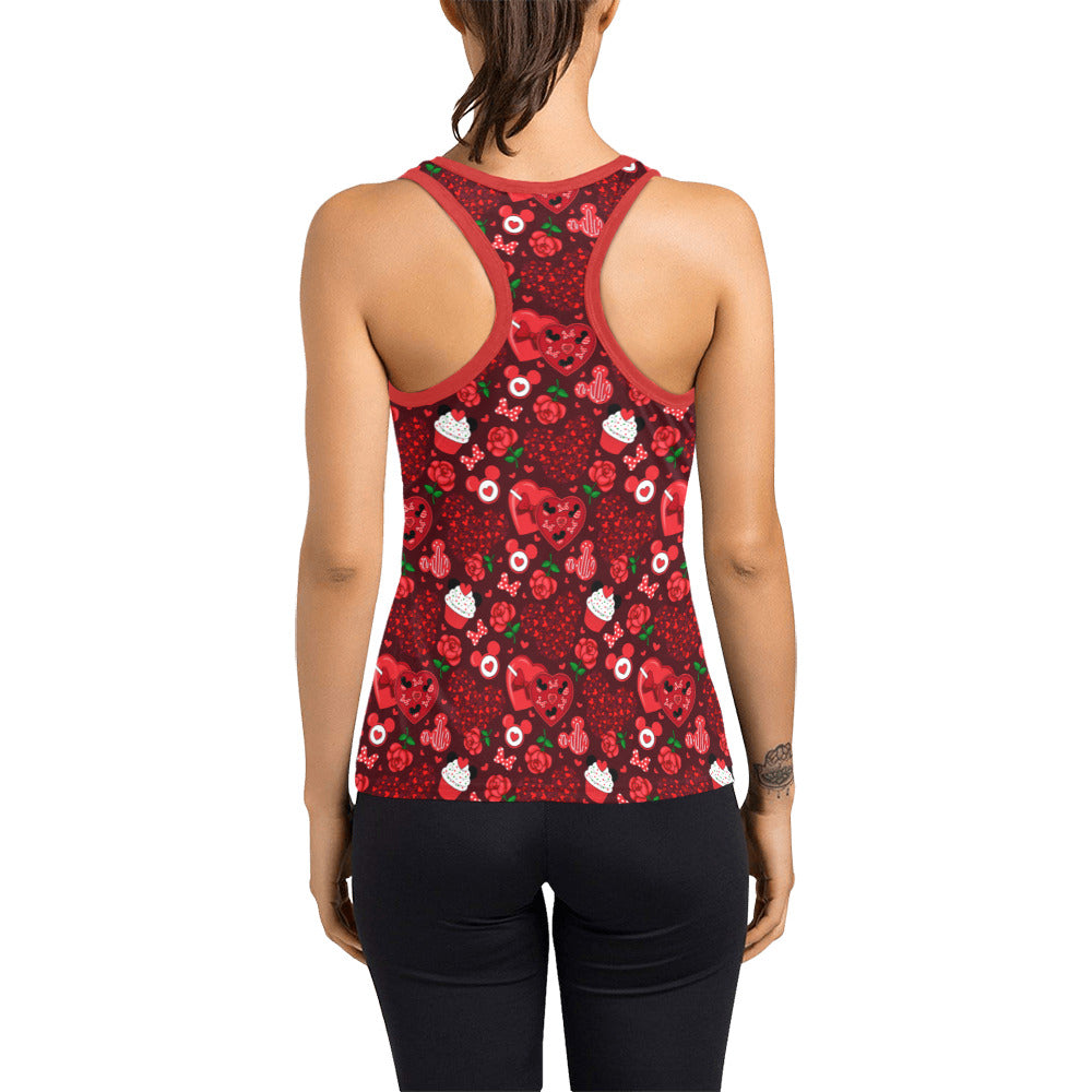 Valentines Day Candy Women's Racerback Tank Top