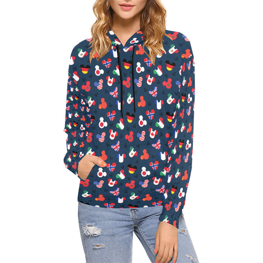 Mickey Flags Hoodie for Women